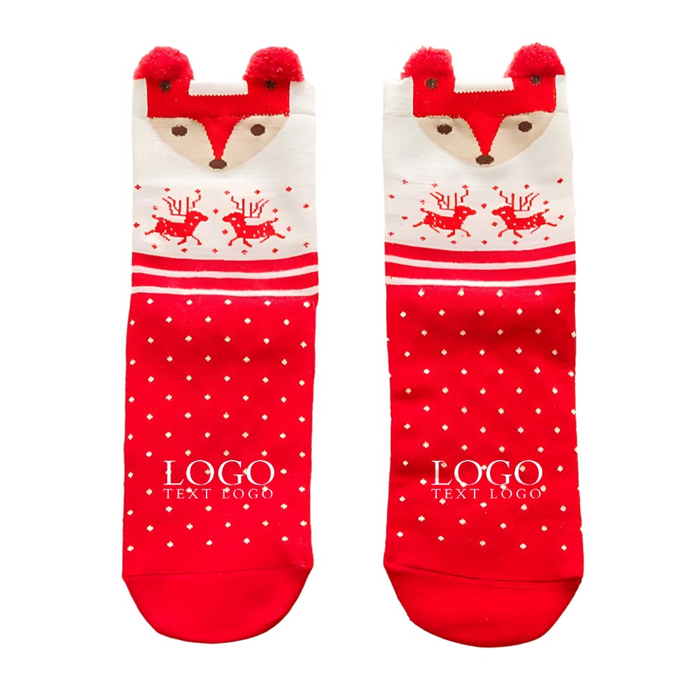 Christmas Cotton Socks Multi Color 4 With Logos