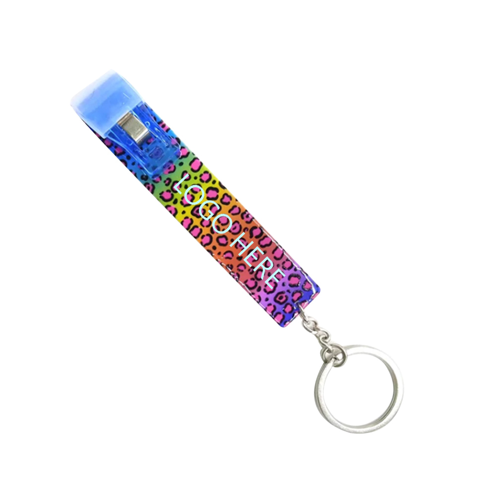 Multi Color Promo Card Grabber Keychain With Logo