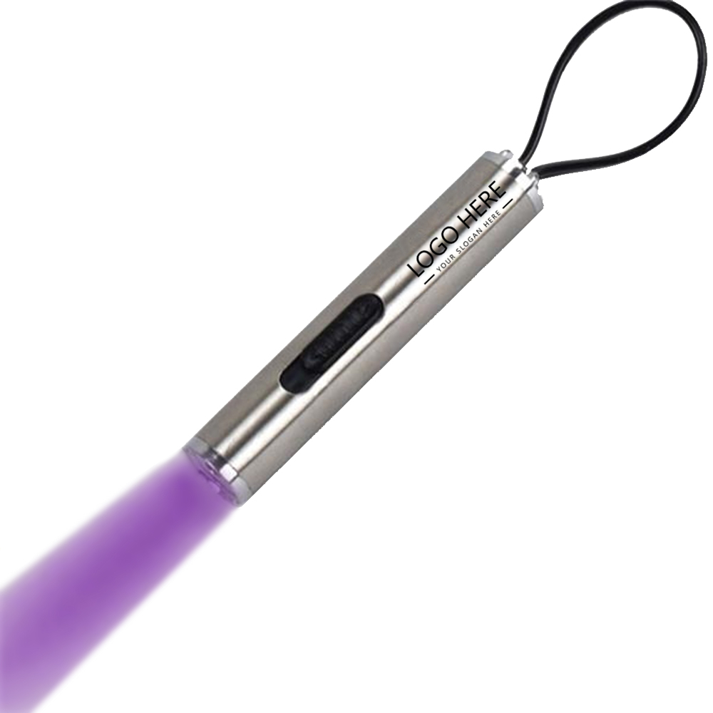 Promo 2 in 1 UV Flashlight Keychain Mini Money Detector Detail