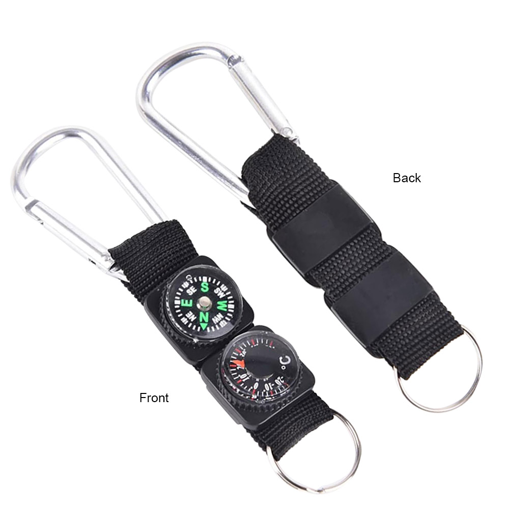 Promo Compass and Thermometer Keychain