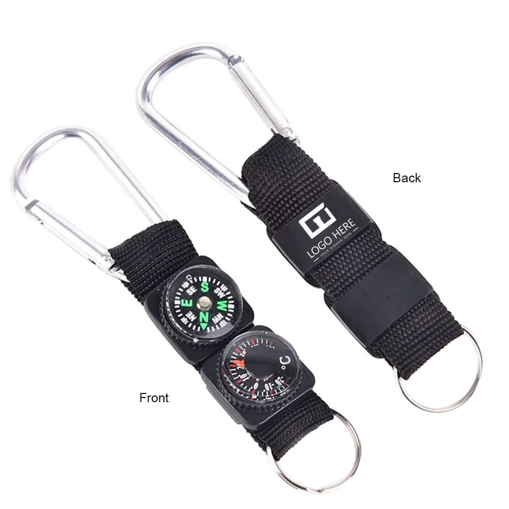 Promo Compass and Thermometer Keychain Group