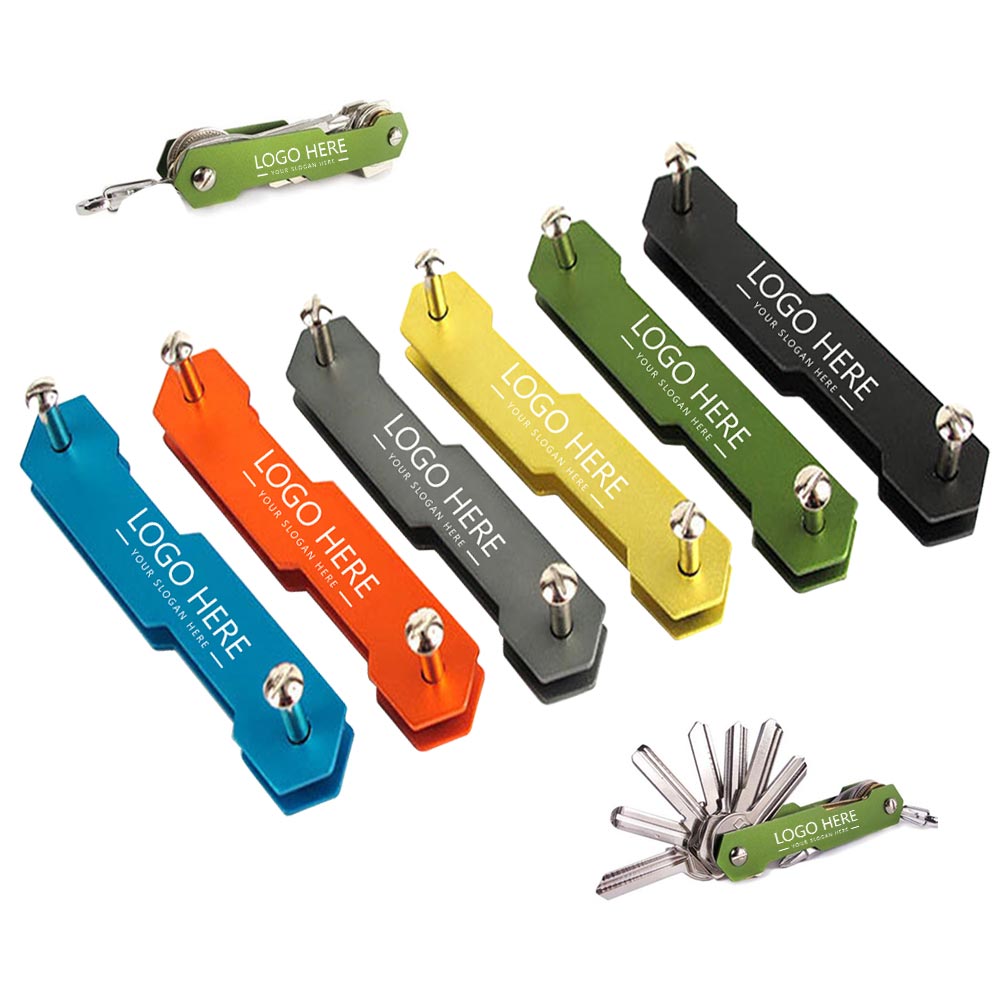 Promo EDC Organizer Keychain Compact Key Holder Clip Group