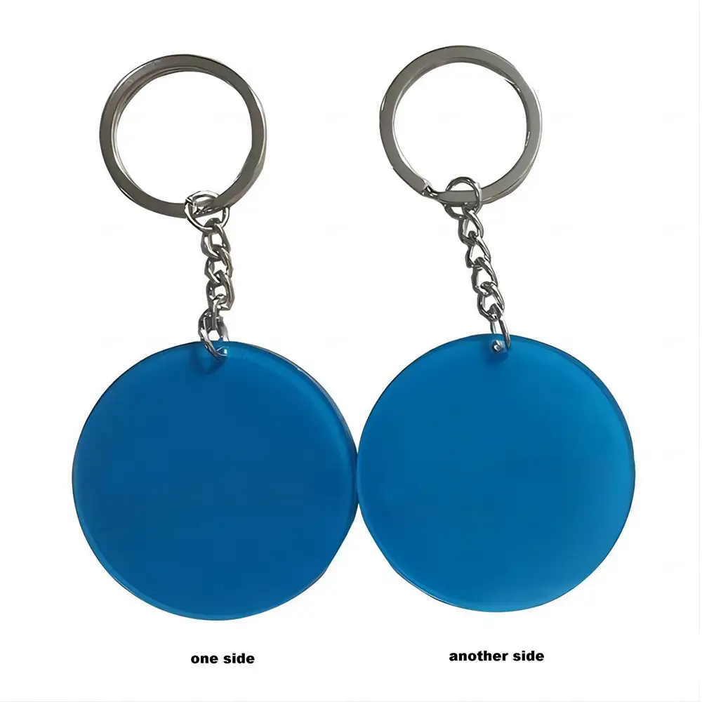 Promo Full Color Round Circle Acrylic Keychain