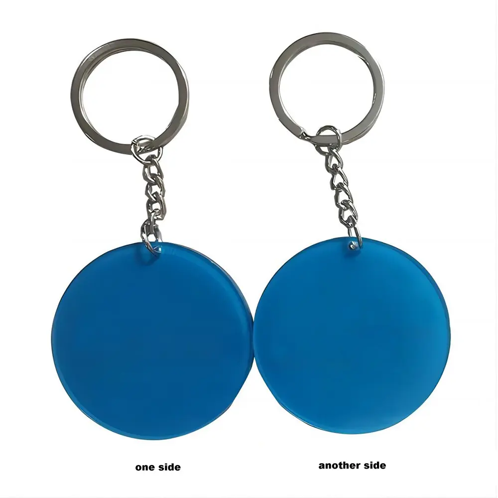 Promo Full Color Round Circle Acrylic Keychain