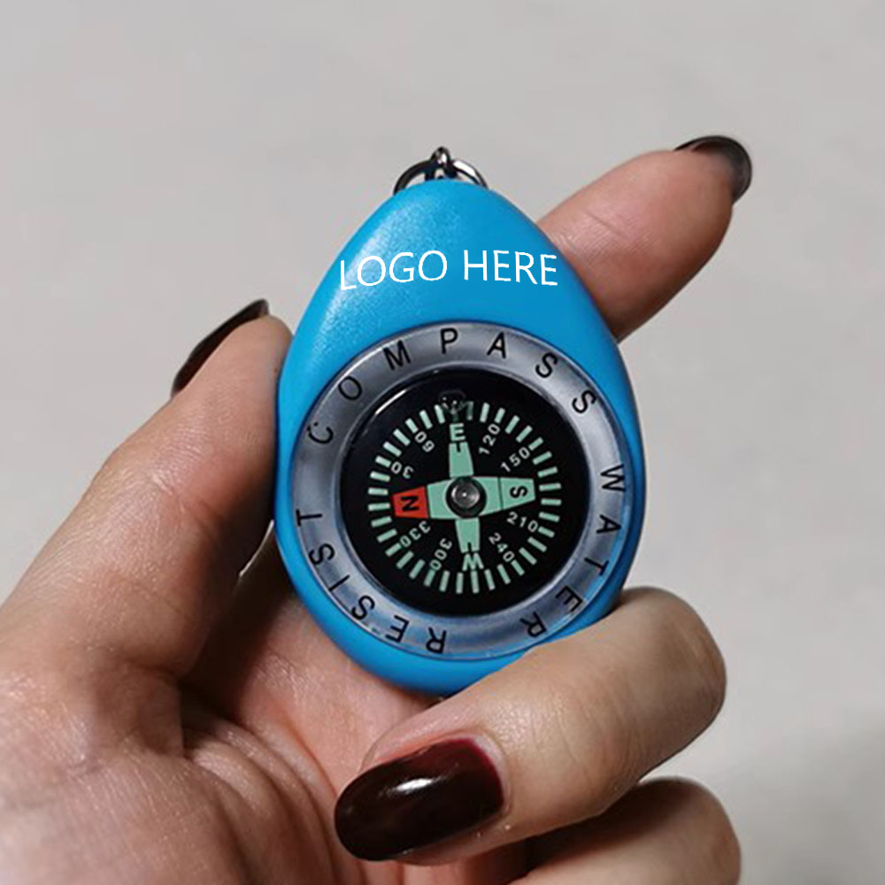 Your Promo Oval Compass keychain