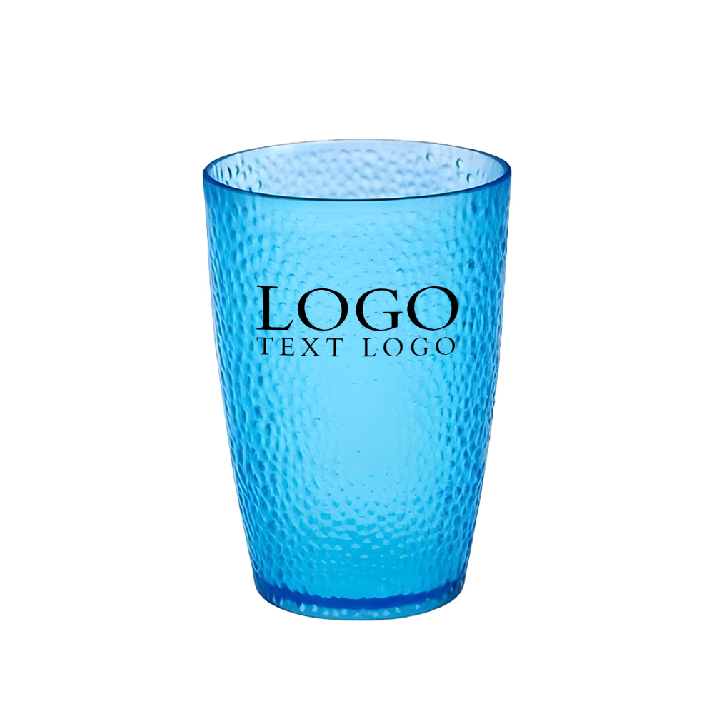 17 Oz Colorful Acrylic Cups Blue with Logo