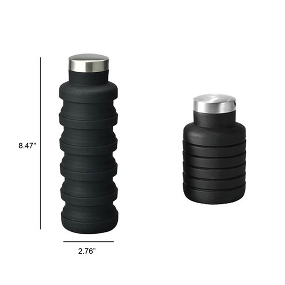 Collapsible Silicone Water Bottle Size