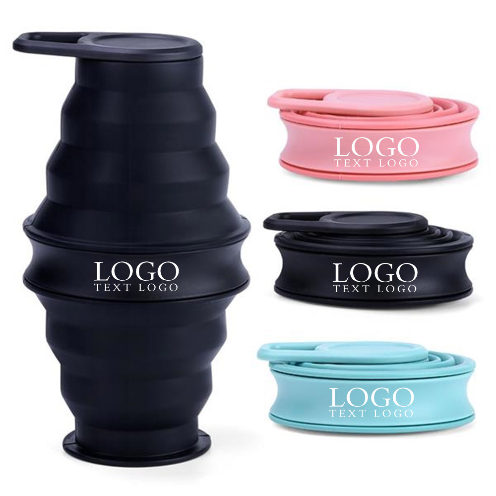 Silicone Foldable Water Bottle Logo Detail