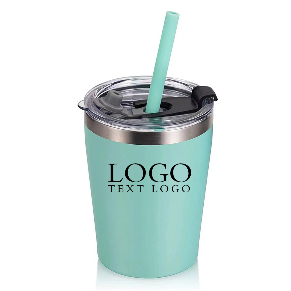 Stainless Steel Kids & Toddler Bottle Green Logo