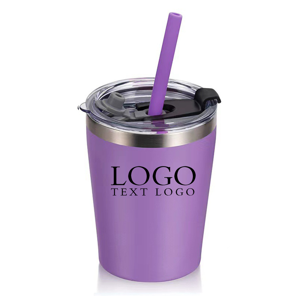 Stainless Steel Kids & Toddler Bottle Logo Purple