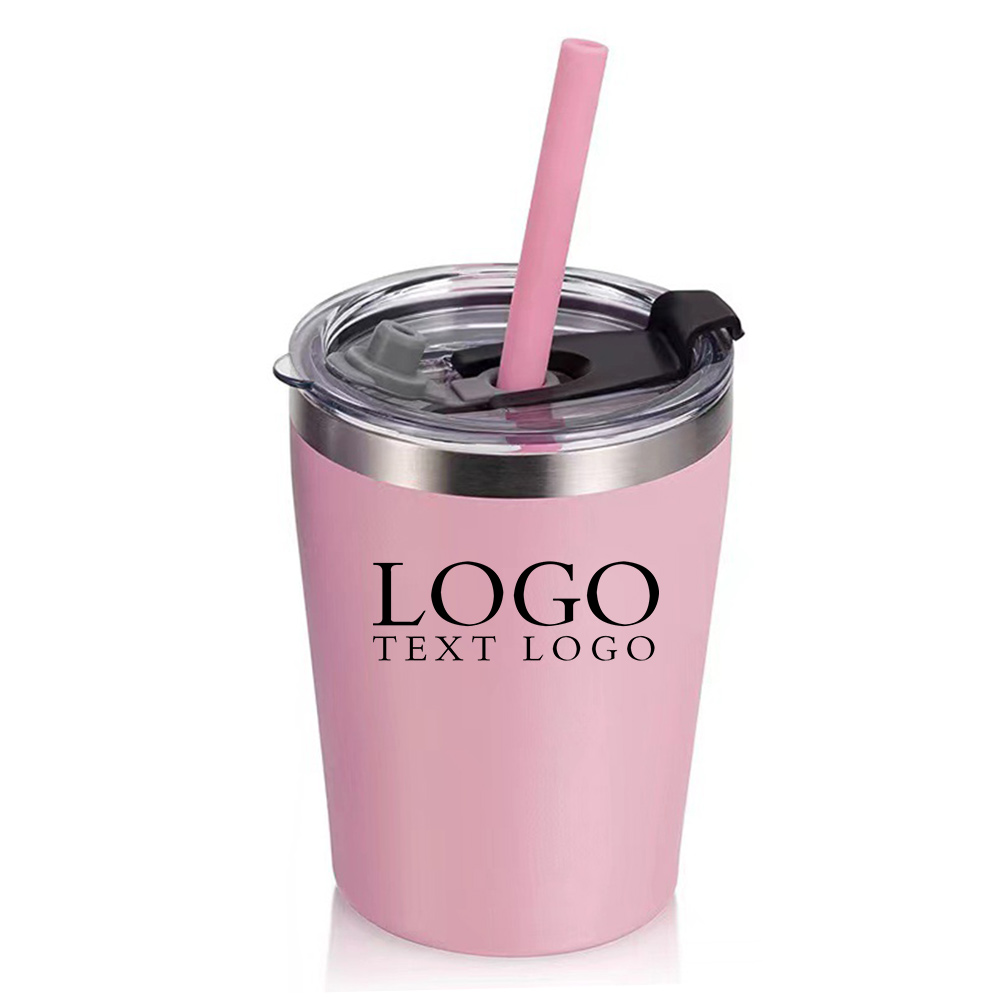 Stainless Steel Kids & Toddler Bottle Pink Logo