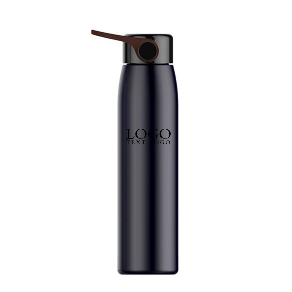 Stainless Steel Thermos Black  Logo