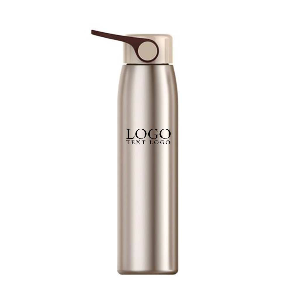 Stainless Steel Thermos Gold Logo