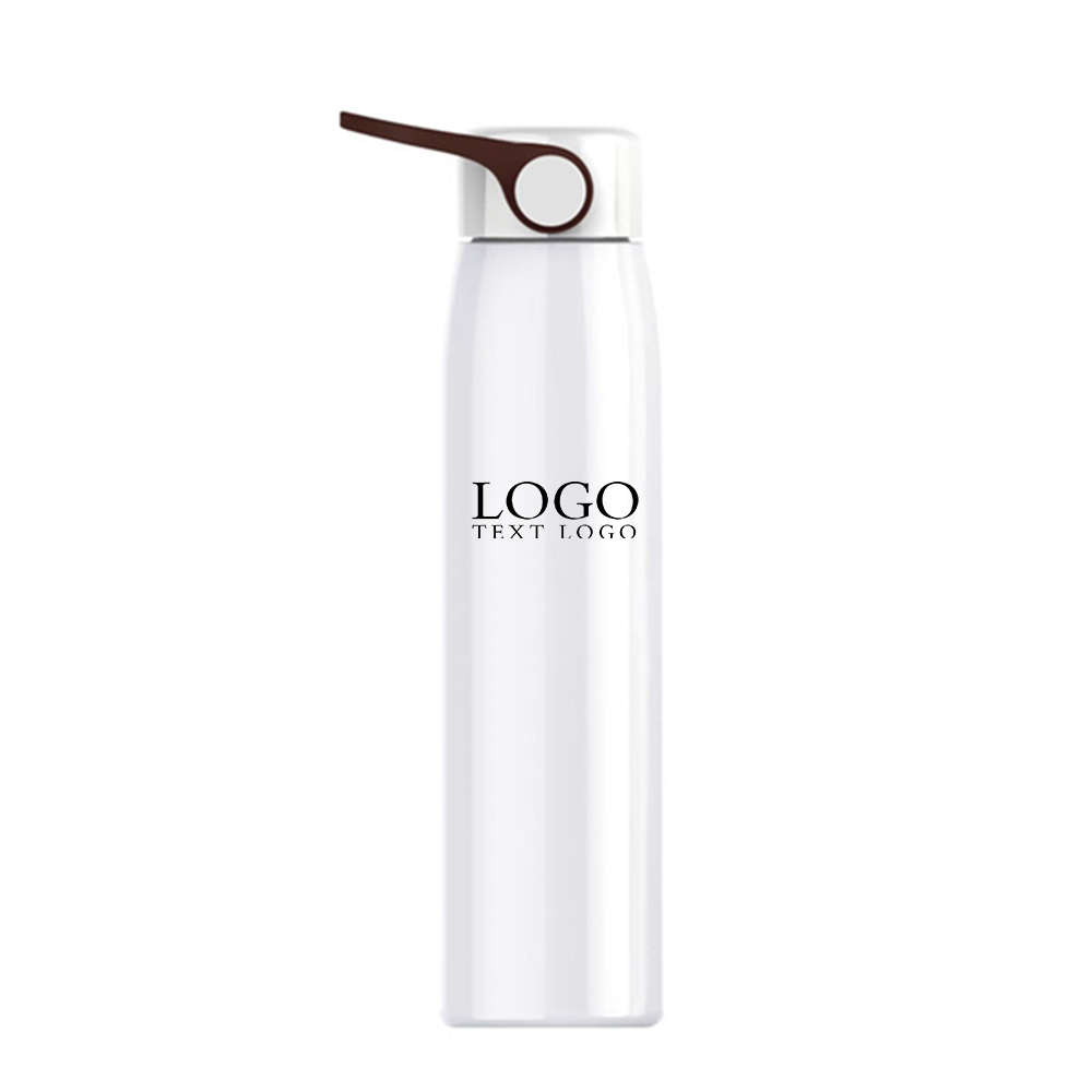 Stainless Steel Thermos White Logo