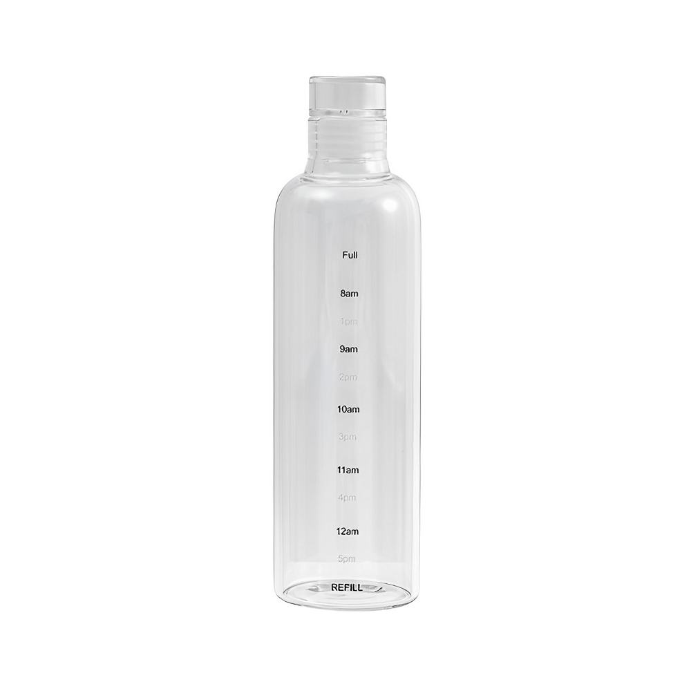 Time Scale Plastic Water Bottle