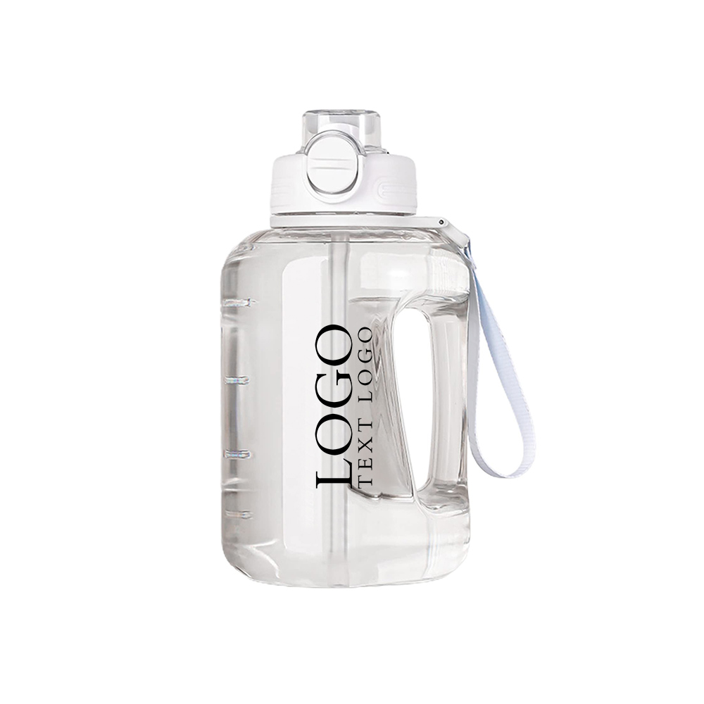 BPA Free Water Jug White Logo