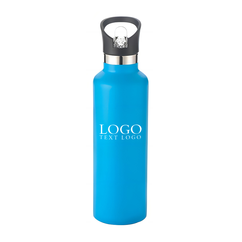 Basecamp Tundra Stainless Bottle Light Blue Logo