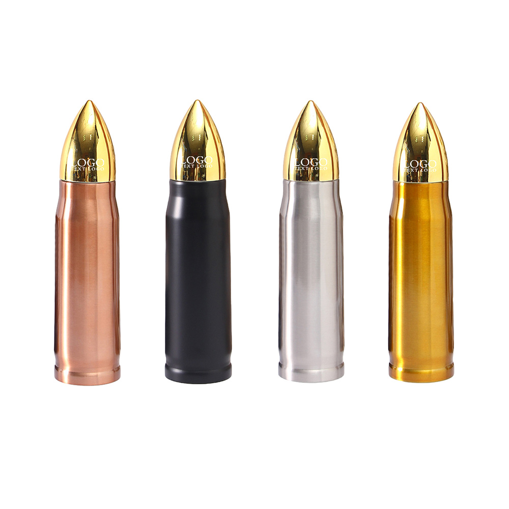 Bullet Shape 16Oz Stainless Steel Vacuum Insulated Bottle Group Logo