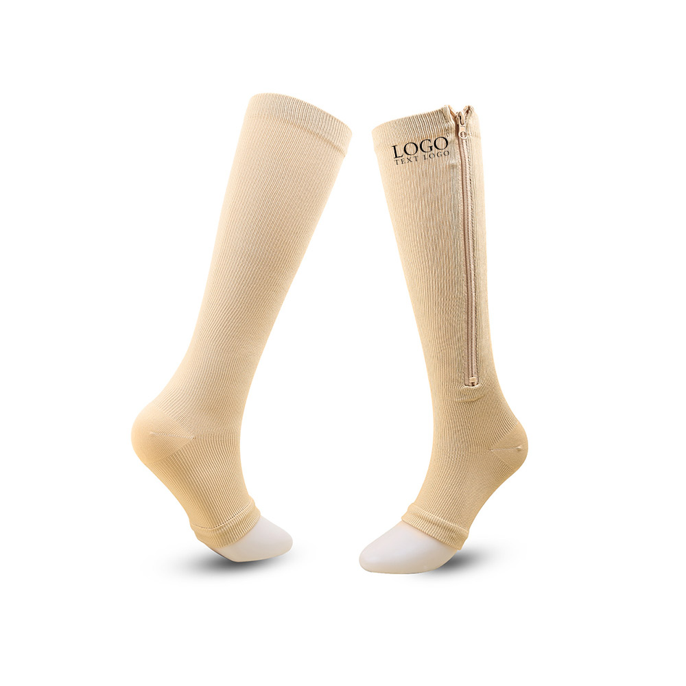 Compression Socks White Logo