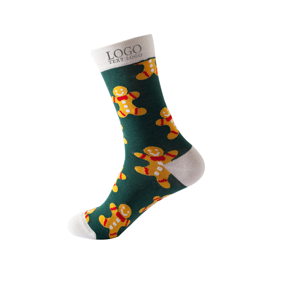 Cotton Christmas Party Socks WH Logo