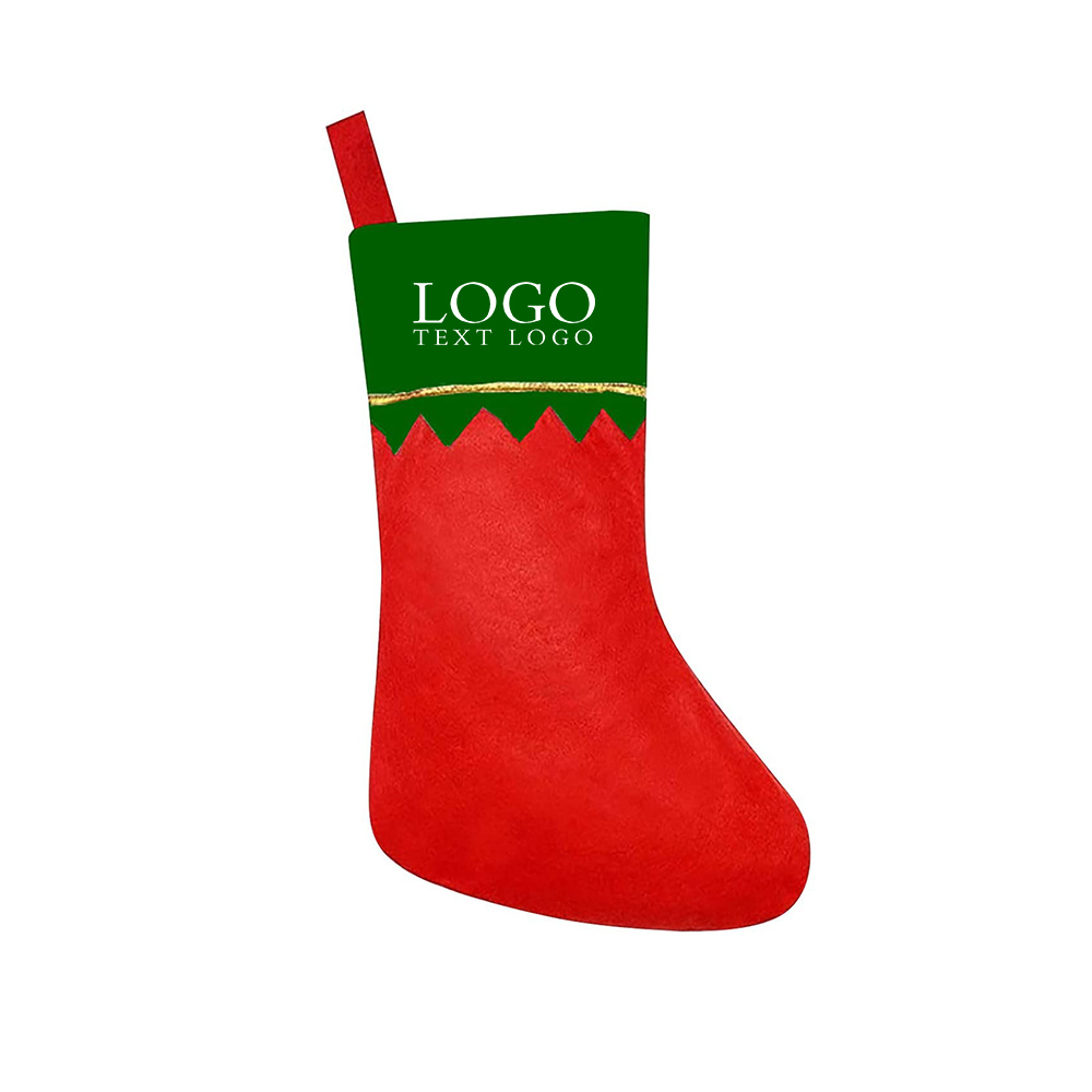 Custom Christmas Stockings Green Logo
