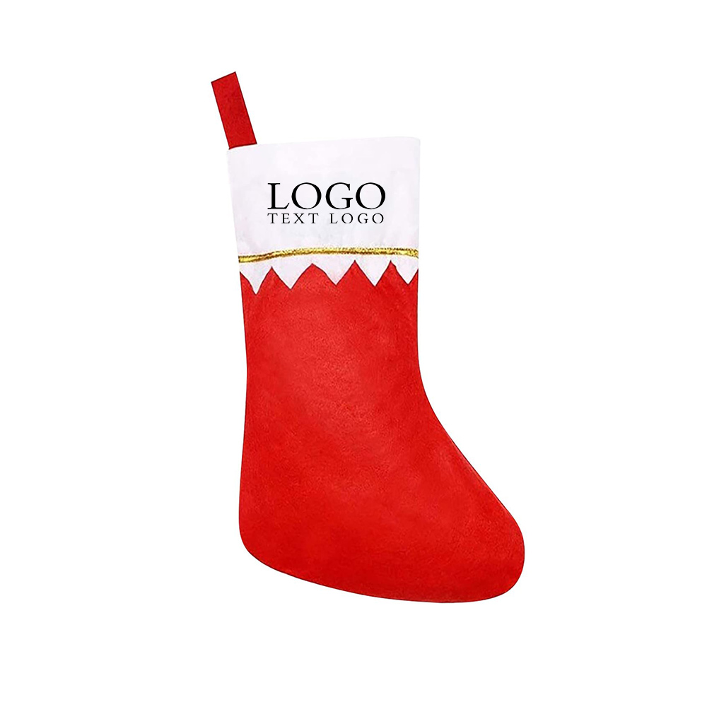 Custom Christmas Stockings White Logo