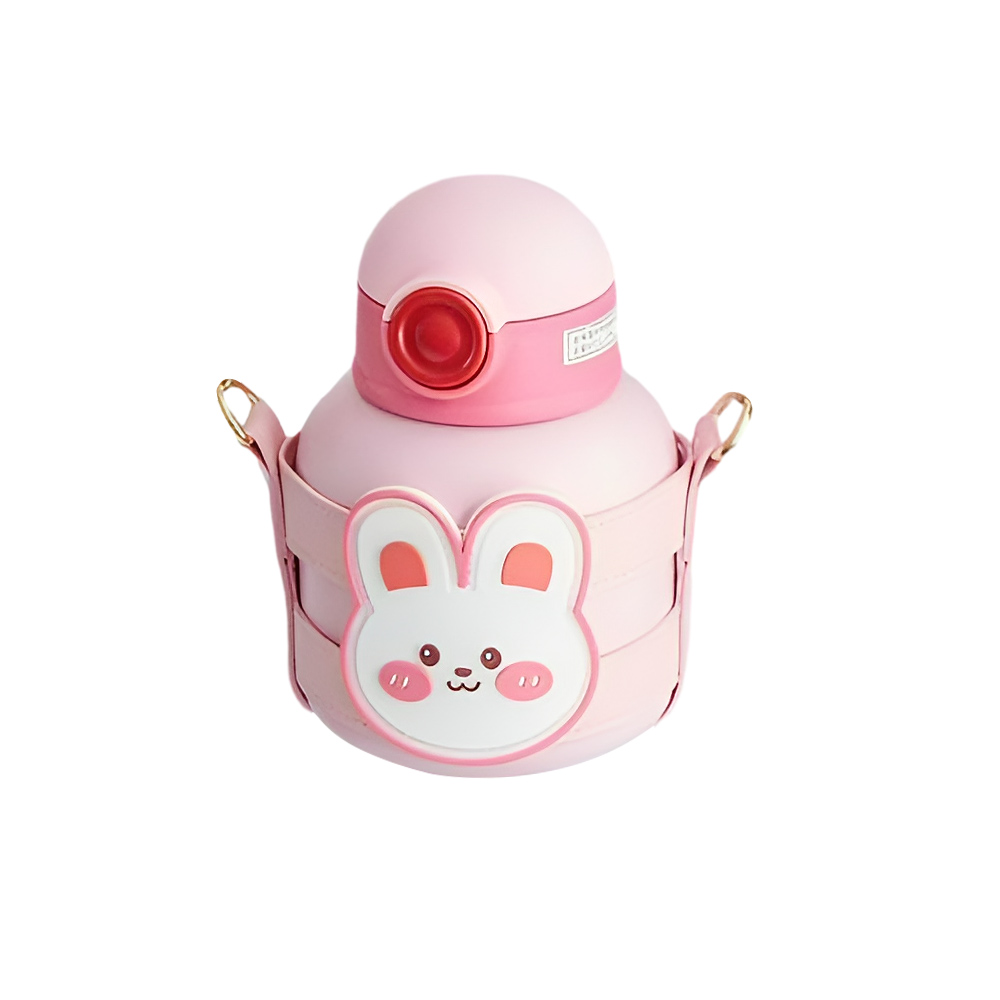 Cute Big Belly Thermal Bottle Pink