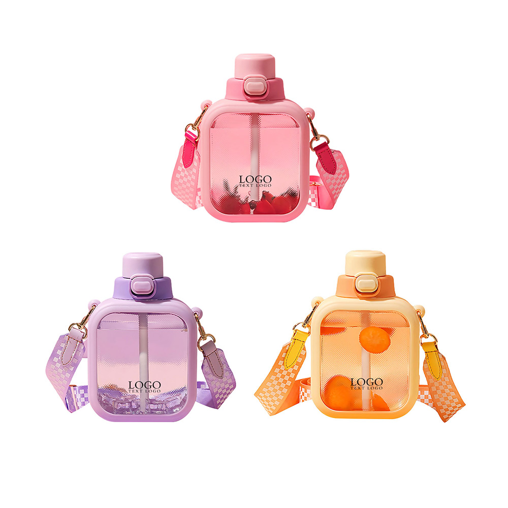 Cute Water Bottles with Straw  Group