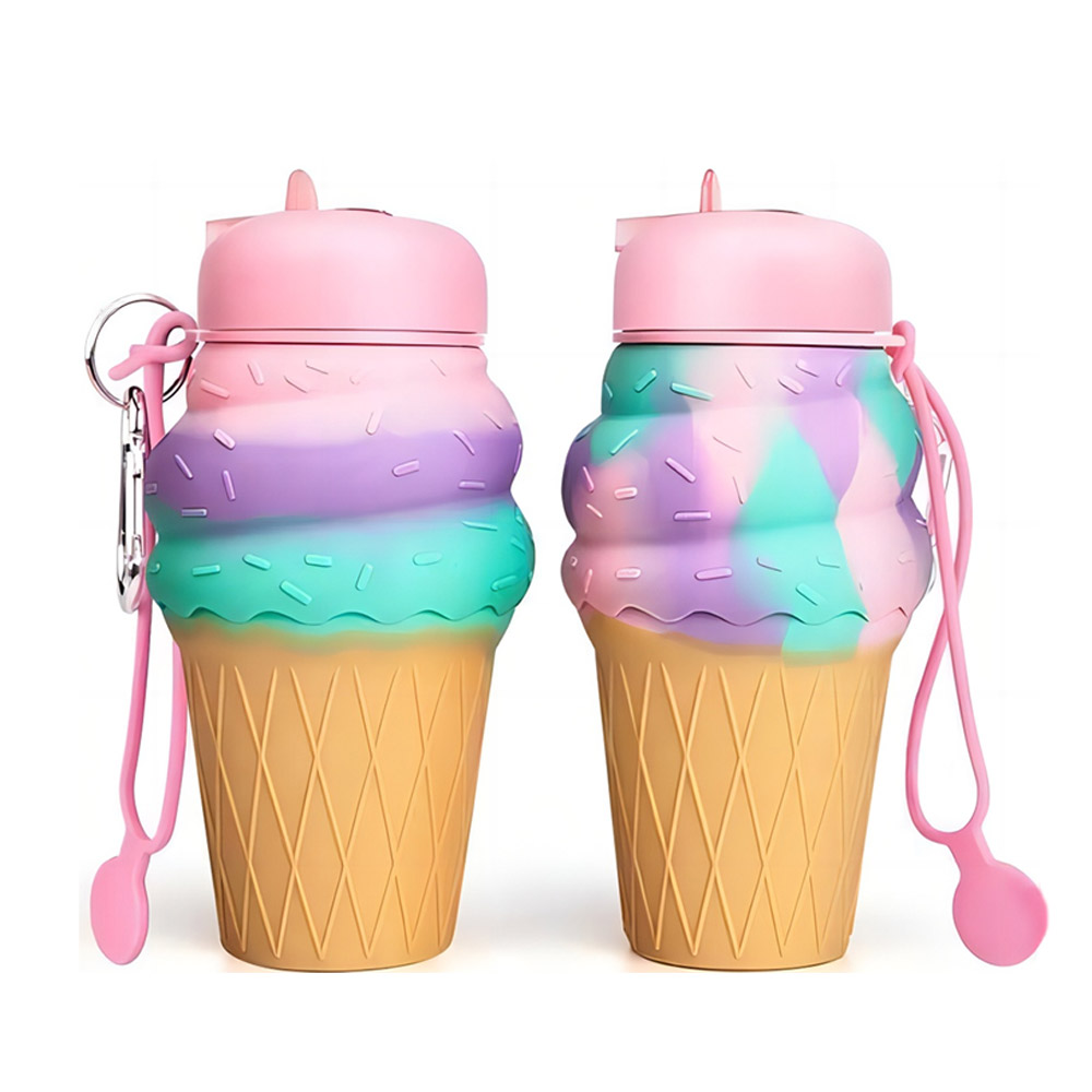 Ice Cream Silicone Water Bottle Group