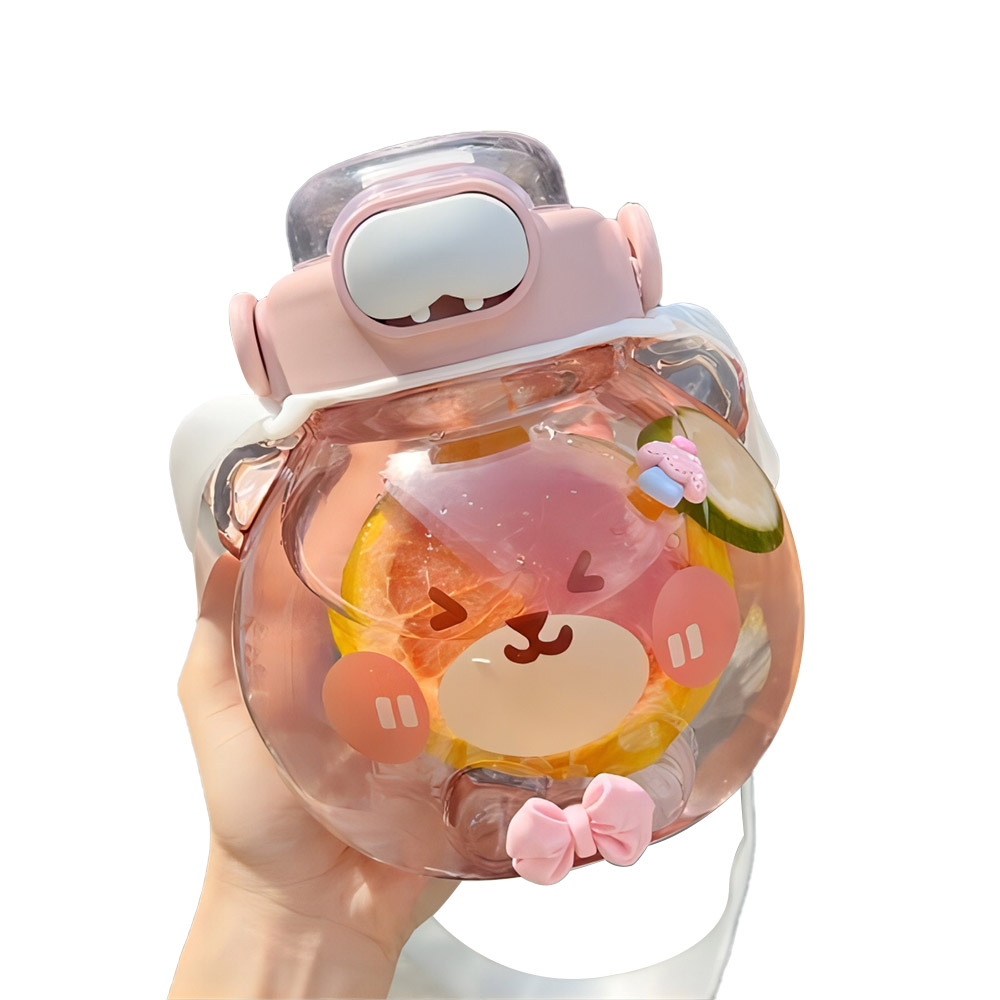 Kawaii Water Bottle Pink