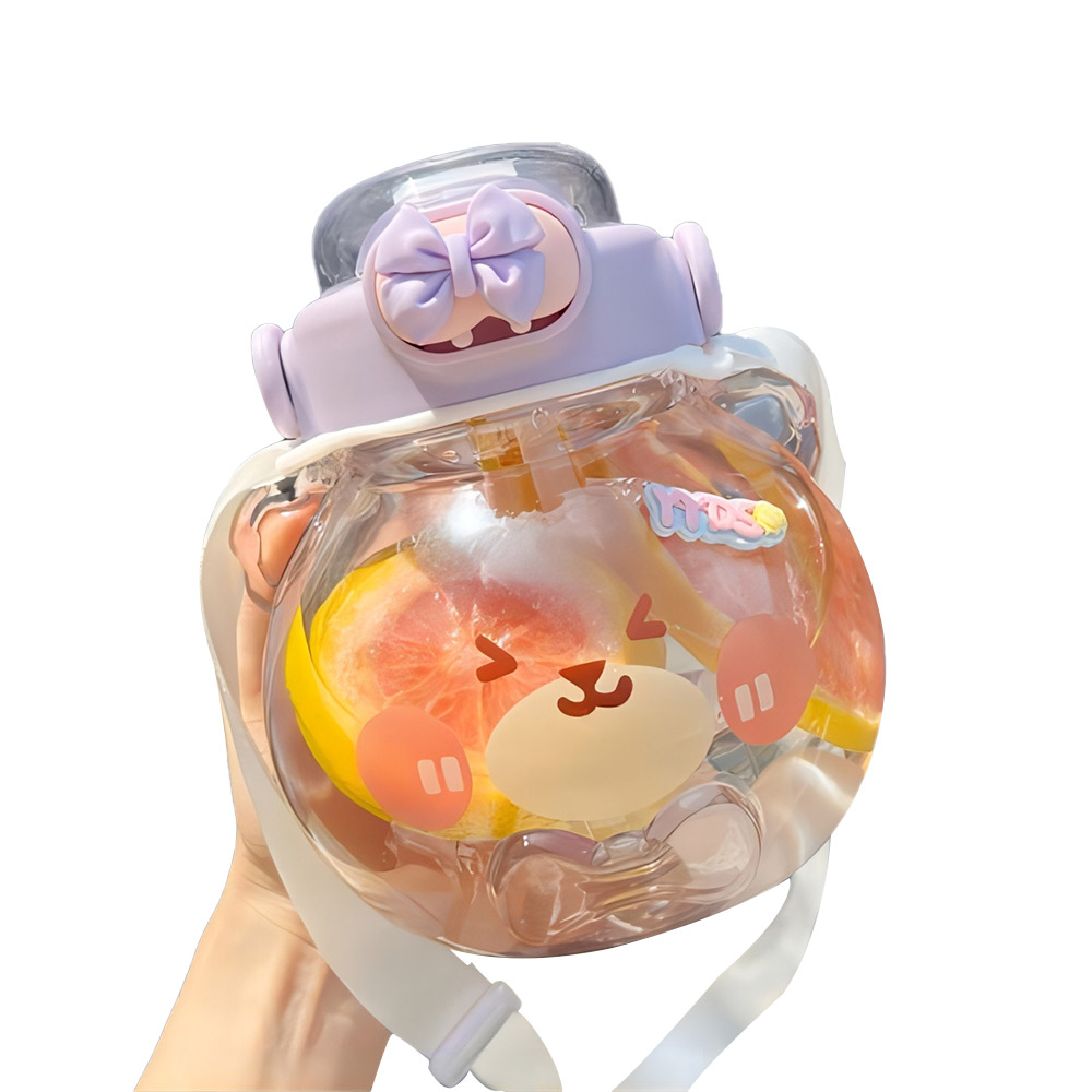 Kawaii Water Bottle Purple