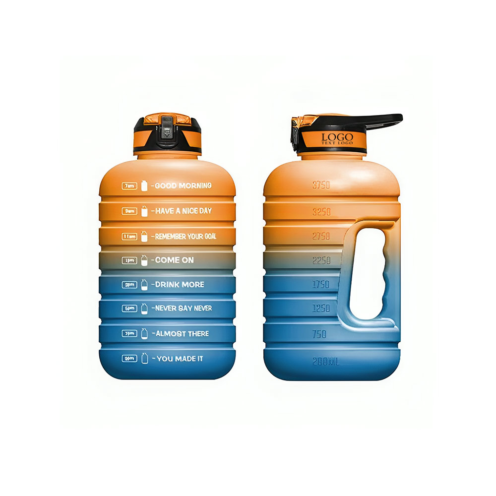 Motivational Water Bottle Orange Logo