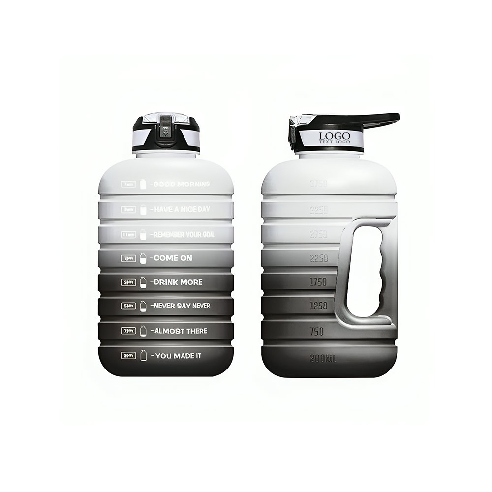 Motivational Water Bottle White Logo