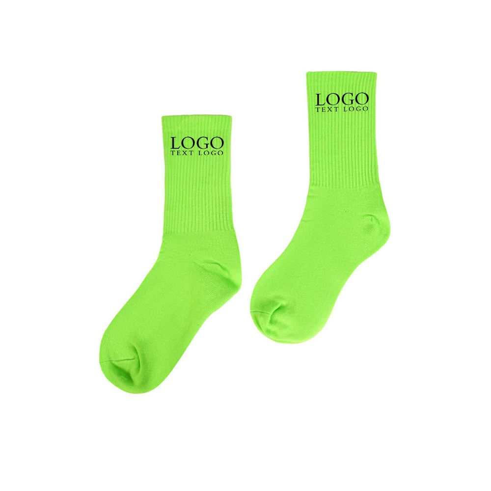 Non-slip Socks Green Logo