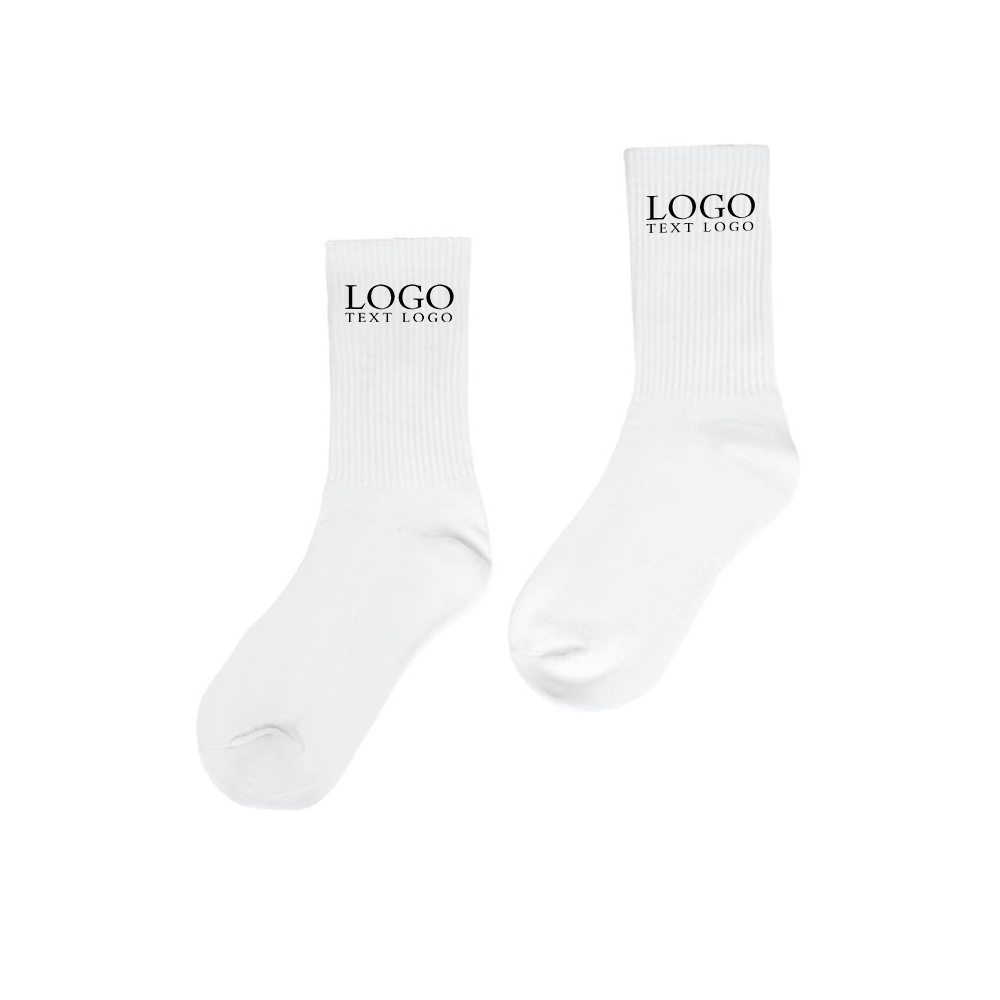 Non-slip Socks White Logo