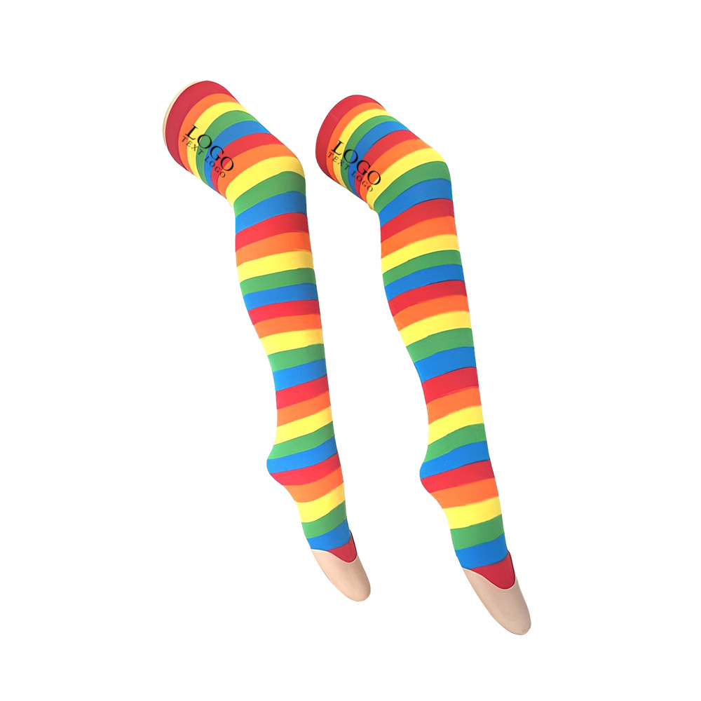 Rainbow Knee High Sock Logo