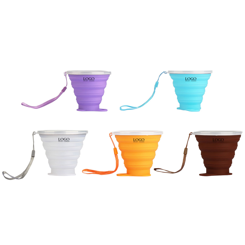 Silicon Outdoor Folding Bottle Logo Group