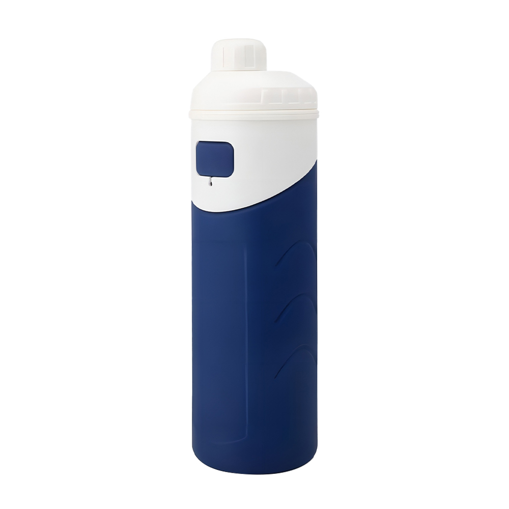 Silicone Insulated Water Bottle Blue