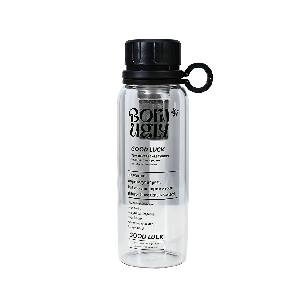 Tea and Water Separation Bottle Black