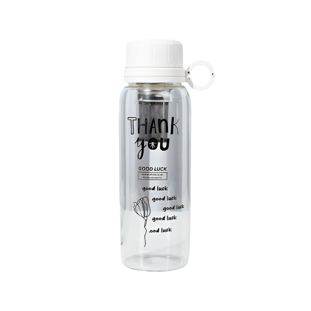 Tea and Water Separation Bottle White