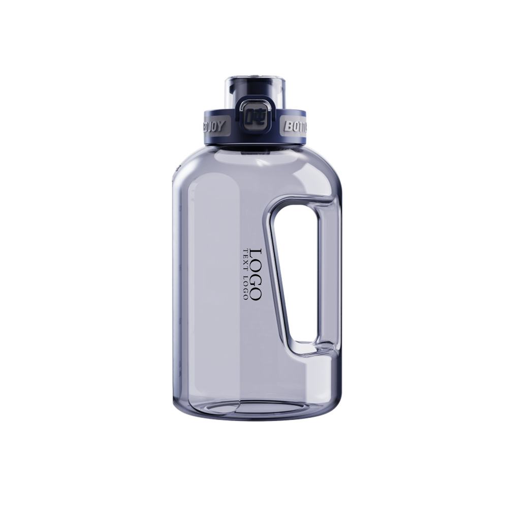 Water Jug Large Sport Bottle Black Logo