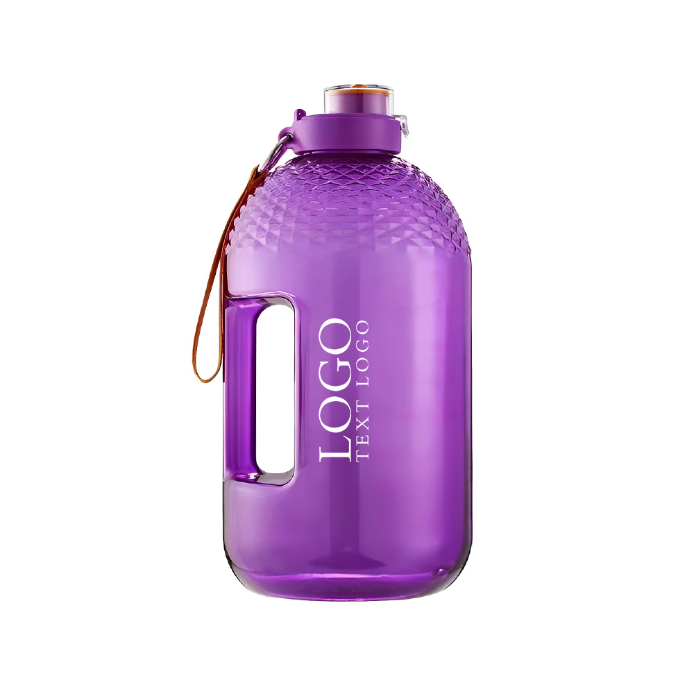 Water Jug Large Sport Bottle Purple Logo