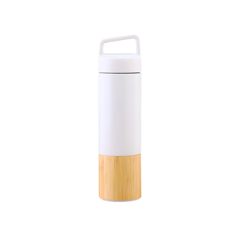 Bamboo Tea Tumbler Mug White