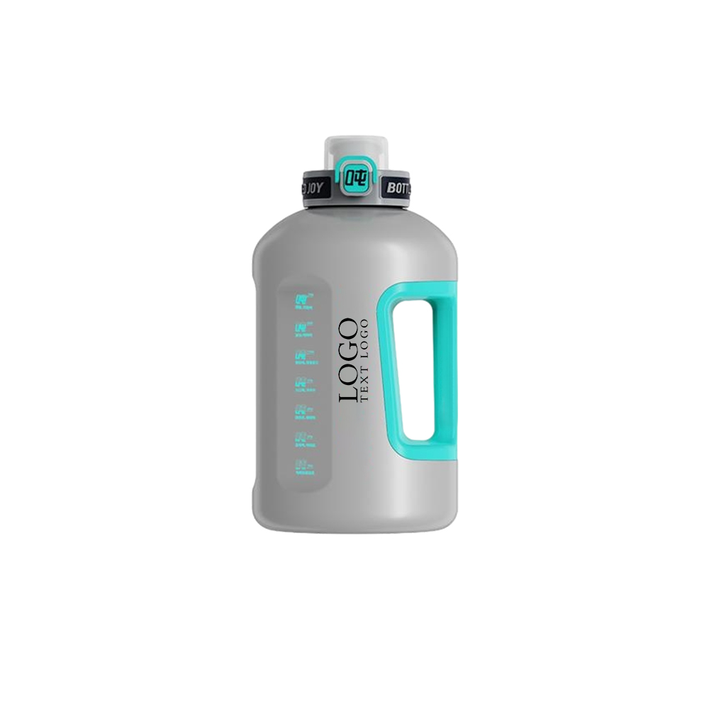 Big Capacity Leakproof Container Insulated Jug Gray Logo