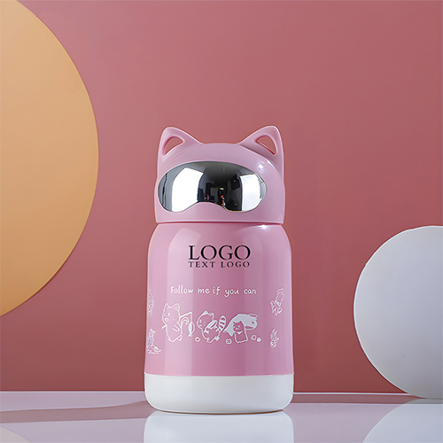Cartoon Plastic Double Layer Glass Bottle