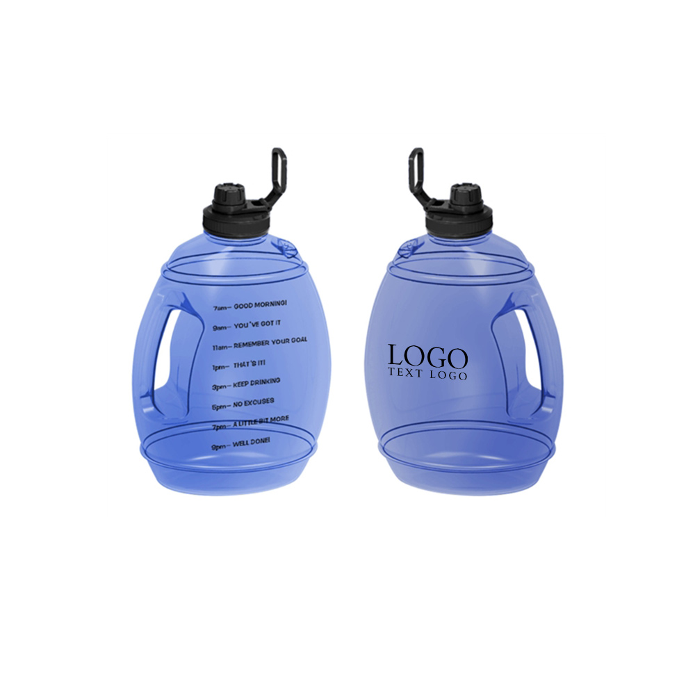 Gallon Large Capacity Bottle Blue Logo