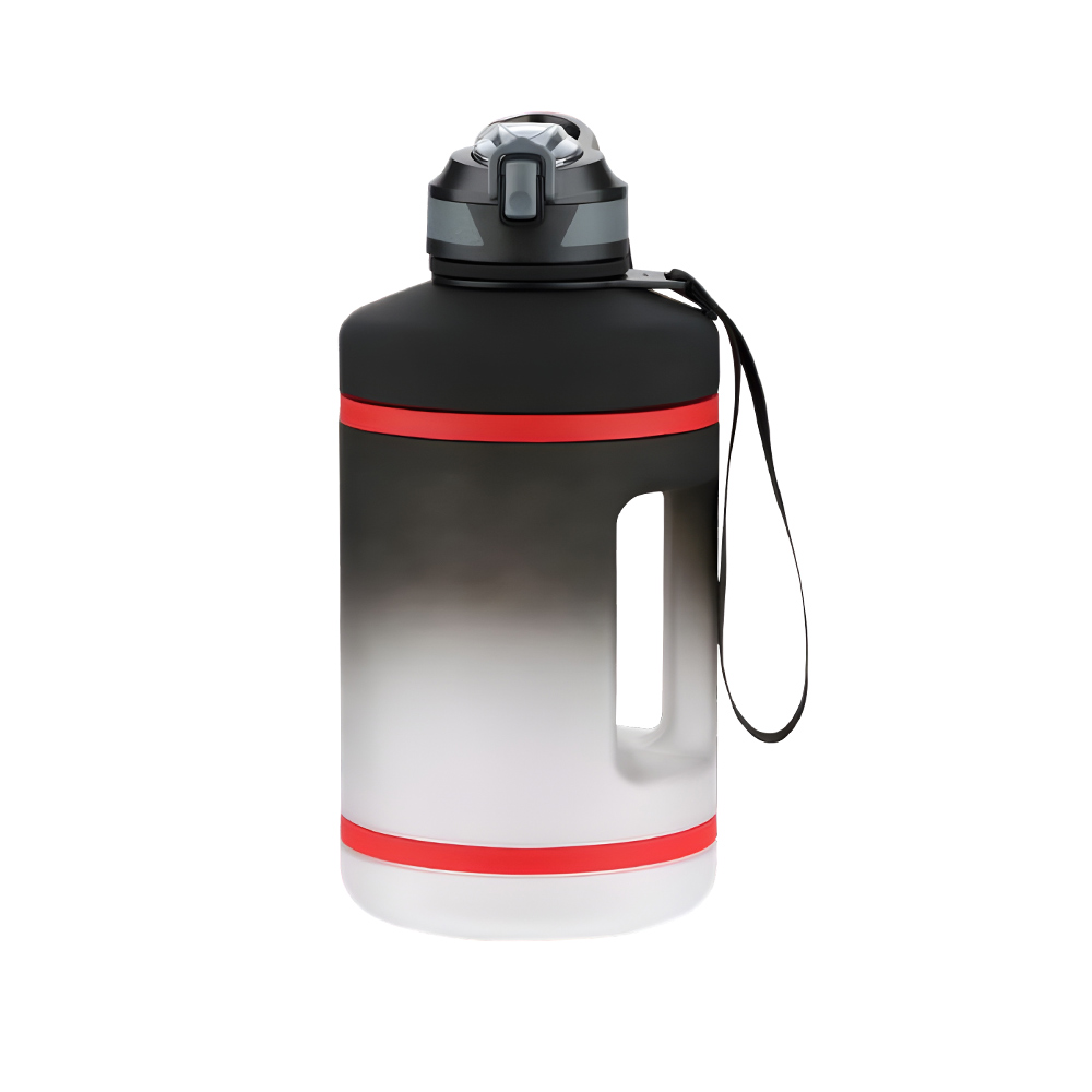 Gallon Leakproof Sports Water Bottle Black