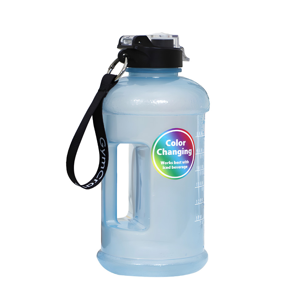 Large Capacity Color Changing Water Bottle Blue