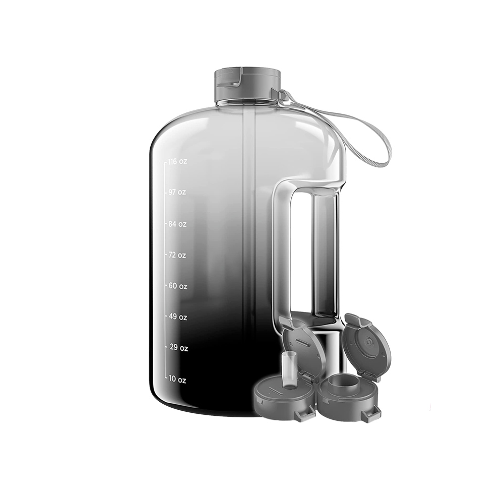 Large Capacity Fitness Water Bottle Black