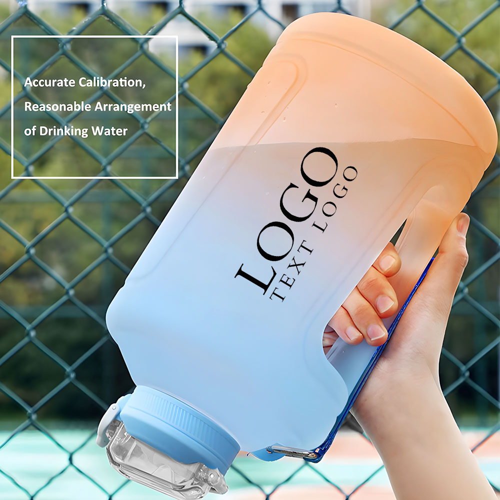Large Capacity Gradient Gallon Water Bottle L